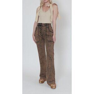 NWT Ulla Johnson Size 6 Milo Jean in Desert Palm buttoned closure MSRP $425